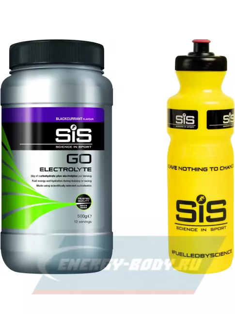  SCIENCE IN SPORT (SiS) GO Electrolyte + Бутылочка желтая Черная смородина №1