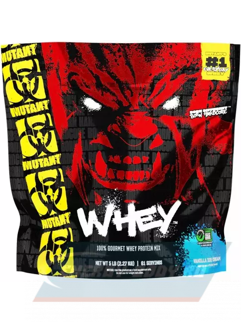 Mutant Whey 2270 г, Ванильное мороженое Mutant Whey 2270 г, Ванильное мороженое