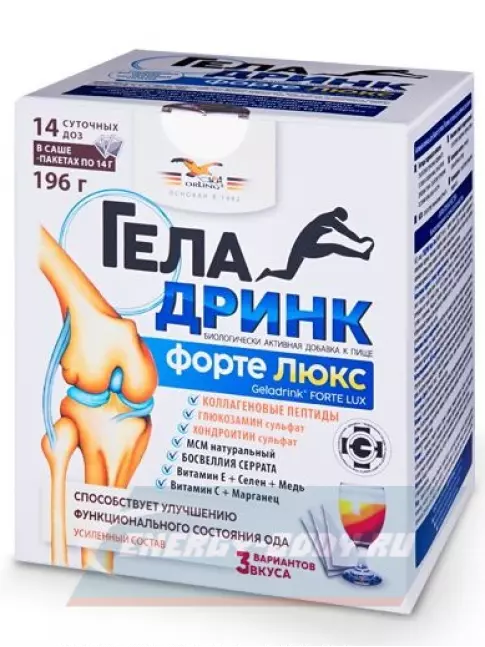 Суставы, связки ГЕЛАДРИНК Форте Люкс 14 x 14 г, Mix