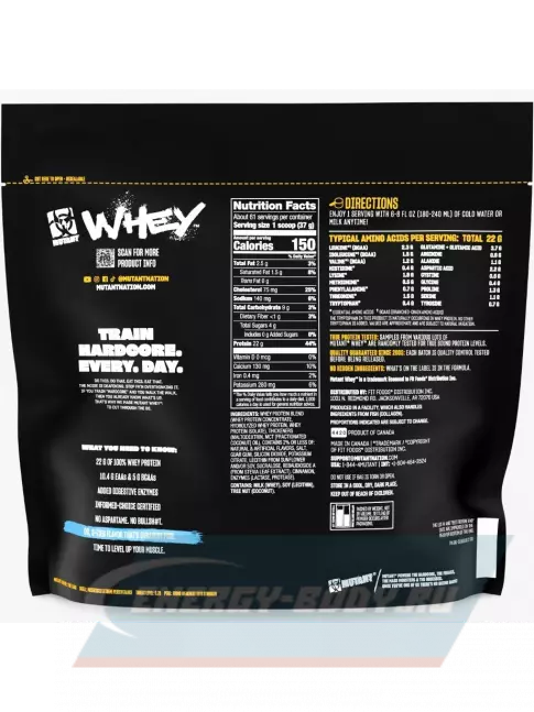  Mutant Whey 2270 г, Клубничный крем