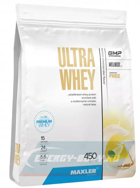  MAXLER Ultra Whey 450 г, Лимонный Чизкейк