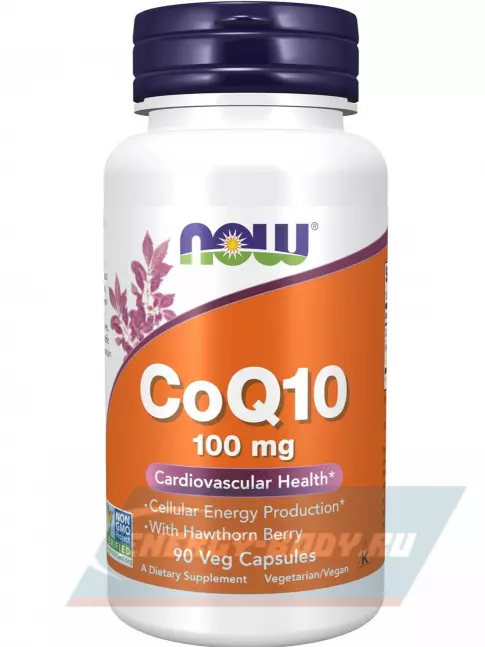  NOW FOODS CoQ10 100 mg – Кофермент Q10 90 веган капсул