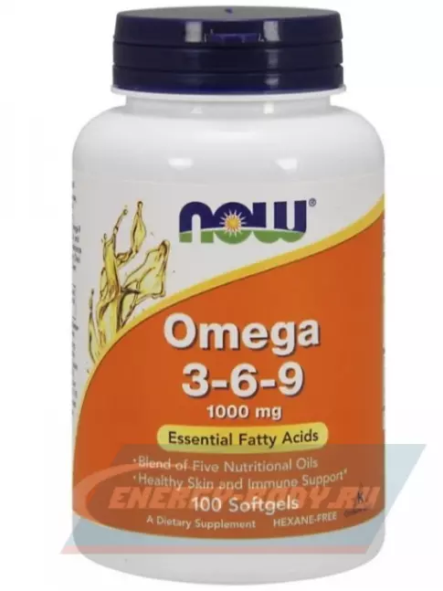Omega 3 NOW FOODS Omega 3-6-9 1000 мг 100  гелевых капсул