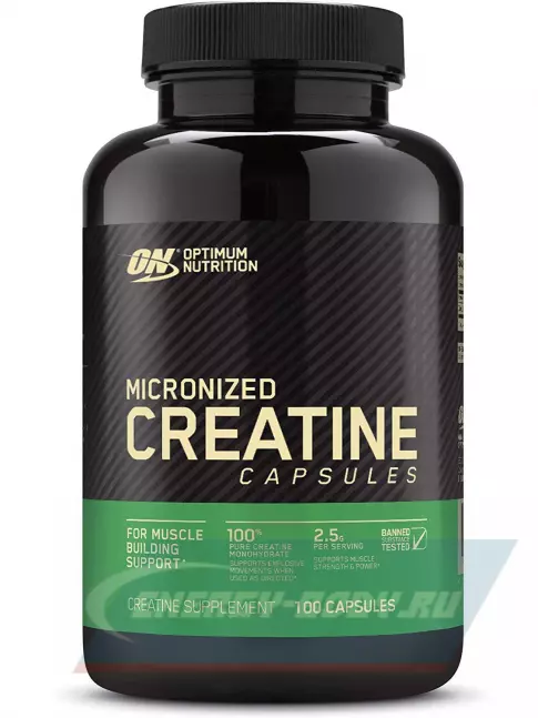  Optimum Nutrition Micronized Creatine Capsules 100 капсул