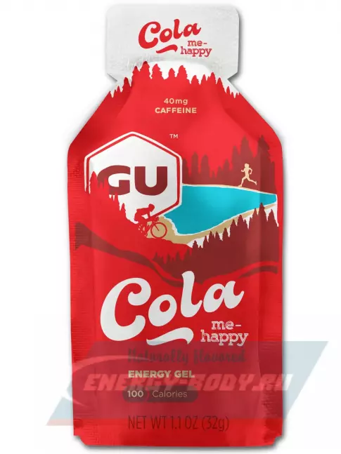 Энергетический гель GU ENERGY GU Original Energy Gel 40mg caffeine 32 г, Кола