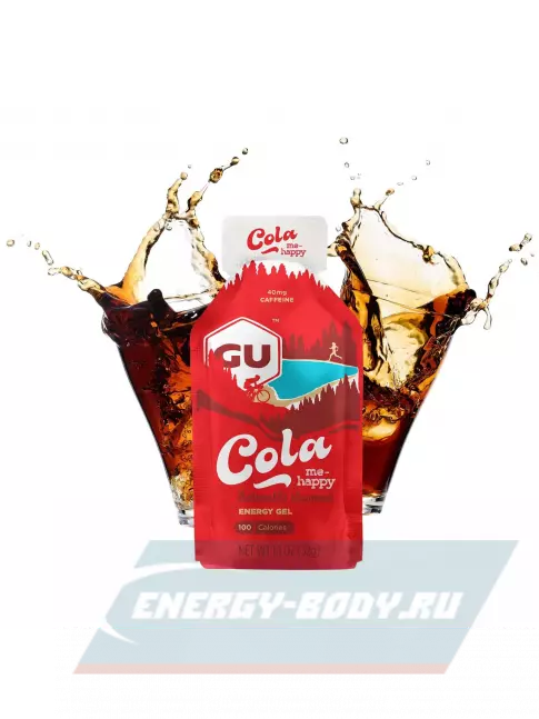 Энергетический гель GU ENERGY GU Original Energy Gel 40mg caffeine 32 г, Кола