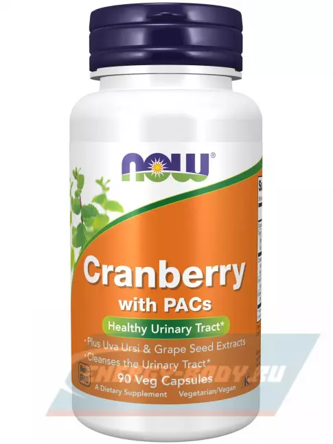  NOW FOODS Cranberry with PACs 90 веган капсул