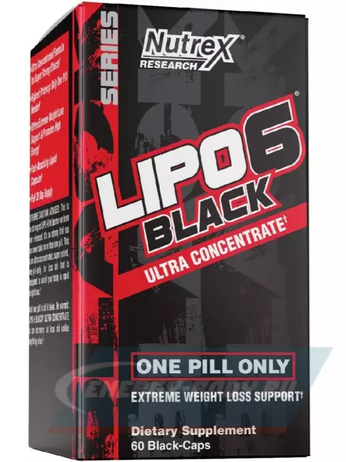  NUTREX Lipo-6 Black Extreme Weight Loss Support ultra concentrate AMZ 60 капсул