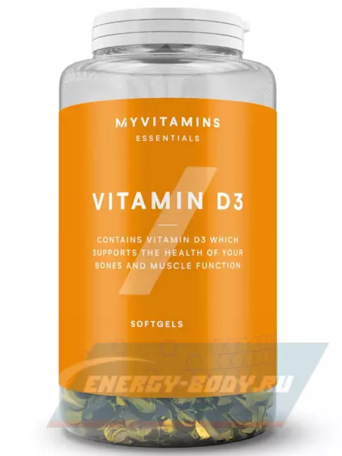  Myprotein Vitamin D3 2500IU 180 гелевые капсулы