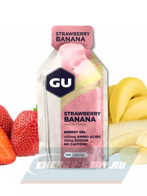 Энергетический гель GU ENERGY Gel MIX 3 x 32 г, Ваниль,Клубника-Банан,Шоколад
