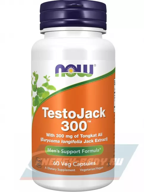  NOW FOODS TestoJack 300 60 веган капсул