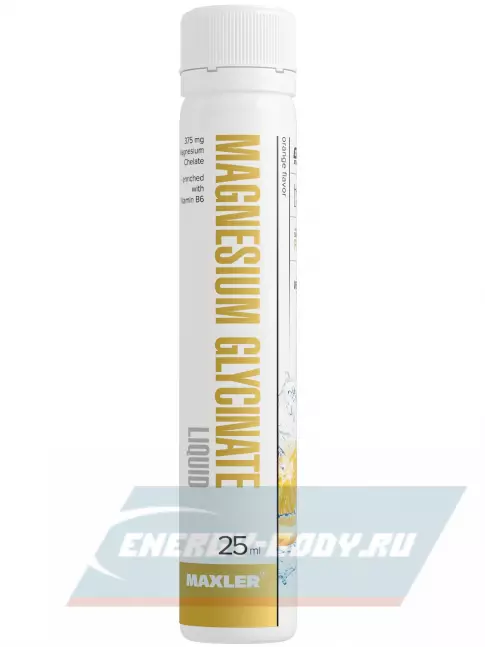 MAXLER Magnesium Glycinate Liquid 14 x 25 мл, Апельсин  MAXLER Magnesium Glycinate Liquid 14 x 25 мл, Апельсин