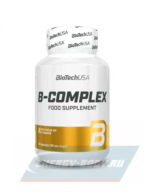 BioTechUSA B-Complex 60 капсул, Нейтральный BioTechUSA B-Complex 60 капсул, Нейтральный