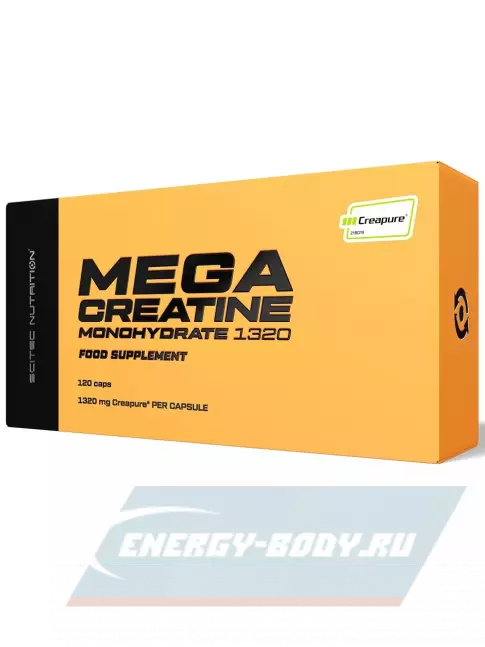  Scitec Nutrition Mega Creatine Monohydrate 1320 120 капсул