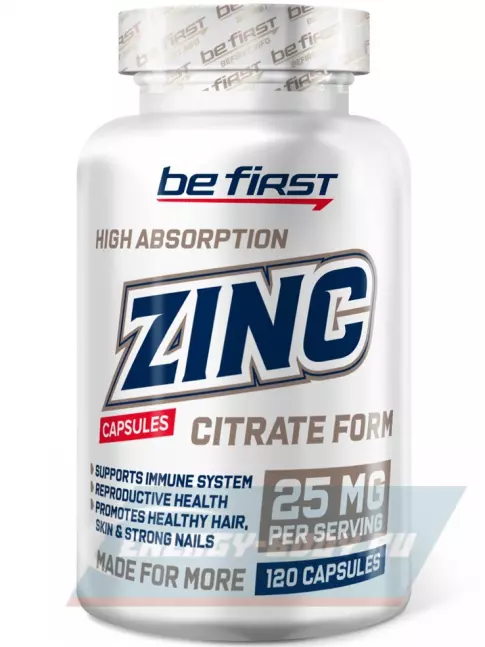  Be First Zinc citrate (цинка цитрат) 120 капсул