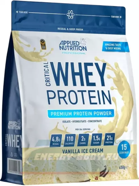  APPLIED NUTRITION CRITICAL Whey 450 г, Ванильное мороженое