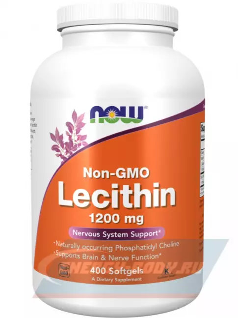  NOW FOODS Lecithin - Лецитин 1200 мг 400 капсул