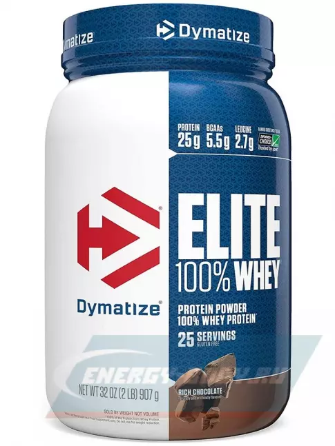  Dymatize Elite Whey 100% 907 г, Шоколад
