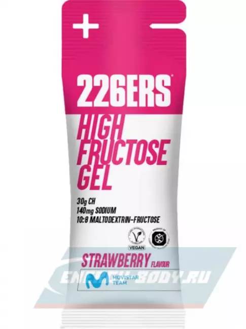 Энергетический гель 226ERS High Fructose Gel 140 mg 44 г, Клубника
