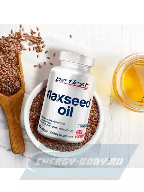 Omega 3 Be First Flaxseed Oil (льняное масло) 90 капсул