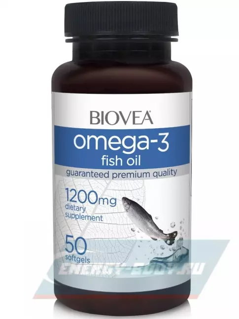 Omega 3 Biovea Omega-3 1200 мг 50 капсул