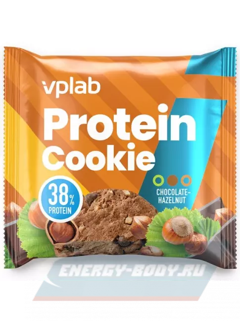Батончик протеиновый VP Laboratory Protein Cookie 12 штук * 40 г, Шоколад - лесной орех