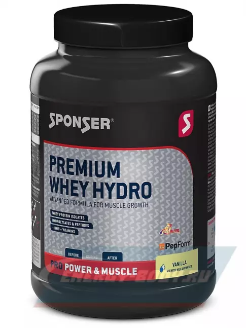  SPONSER PREMIUM WHEY HYDRO 850 г, Ваниль