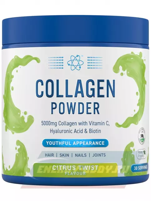COLLAGEN APPLIED NUTRITION Collagen Powder 5000 mg 165 г, Цитрус