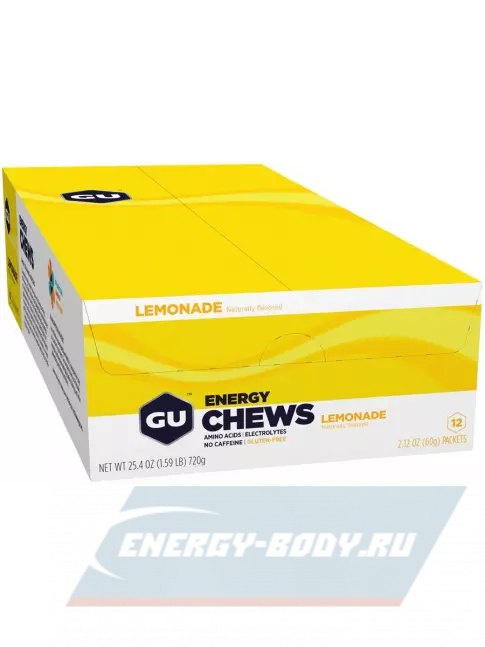 Восстановление GU Energy Labs Мармеладки GU Energy Chews 12 x 60 г, Лимонад