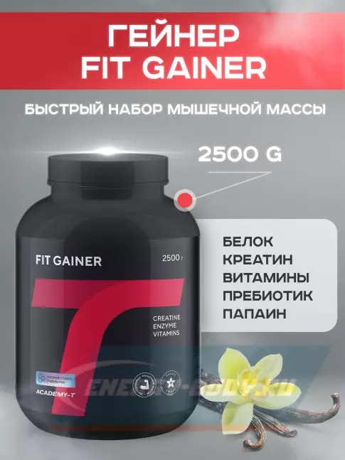 Гейнер Академия-Т Fit Gainer 2500 г, Ваниль
