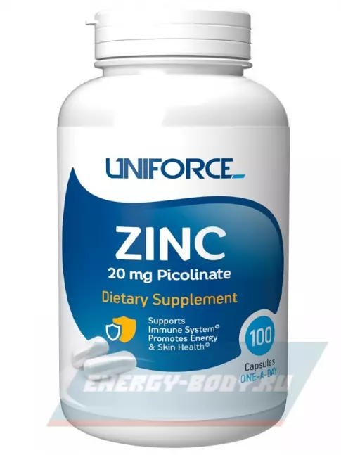 Uniforce Zinc 20 mg 100 капсул
