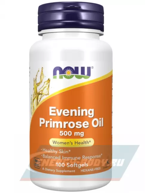  NOW FOODS Evening Primrose 500 mg 100 мягких капсул