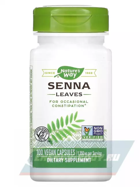  Nature's Way Senna Leaves 100 веганских капсул