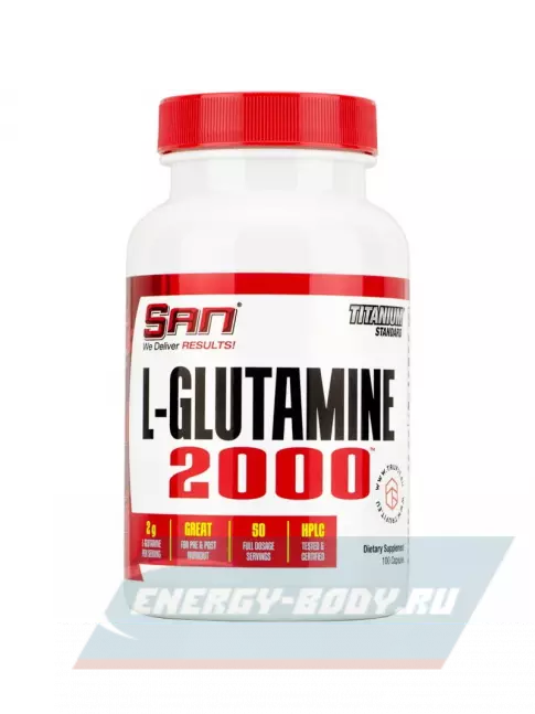 Глютамин SAN L-Glutamine 2000 100 капсул