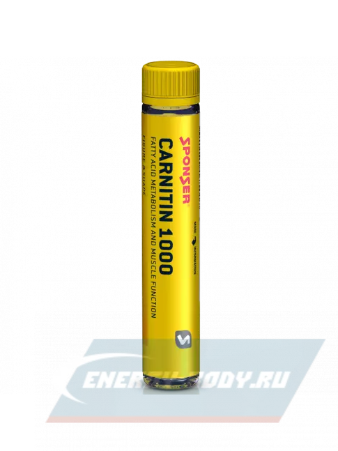 L-Карнитин SPONSER L-CARNITINE 1000 TRINKAMPULLE 30 x 25 мл, Персик