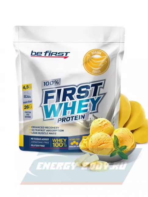  Be First First Whey protein (сывороточный протеин) 420 г, Банан