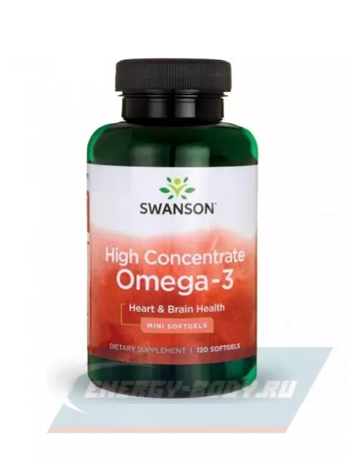 Omega 3 Swanson High Concentrate Omega 3 120 гелевых капсул, Нейтральный
