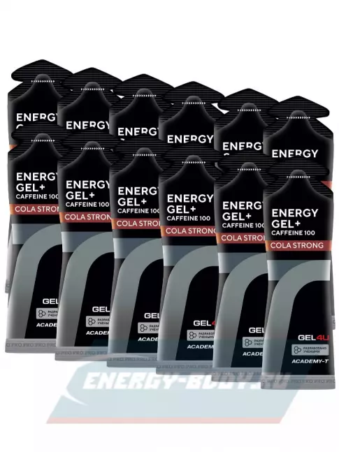 Энергетический гель GEL4U Energy GEL + Caffeine 100 12 x 60 г, Кола