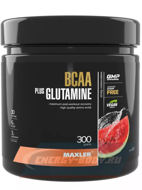 ВСАА MAXLER BCAA + Glutamine 300 г, Арбуз