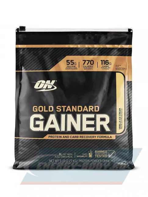 Гейнер Optimum Nutrition Gold Standard Gainer 2270 г, Ванильное мороженное