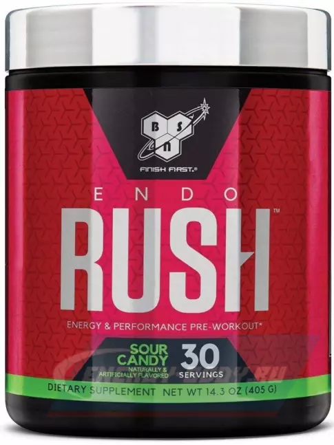 Предтерник BSN Endorush 390 г, Кислая конфета