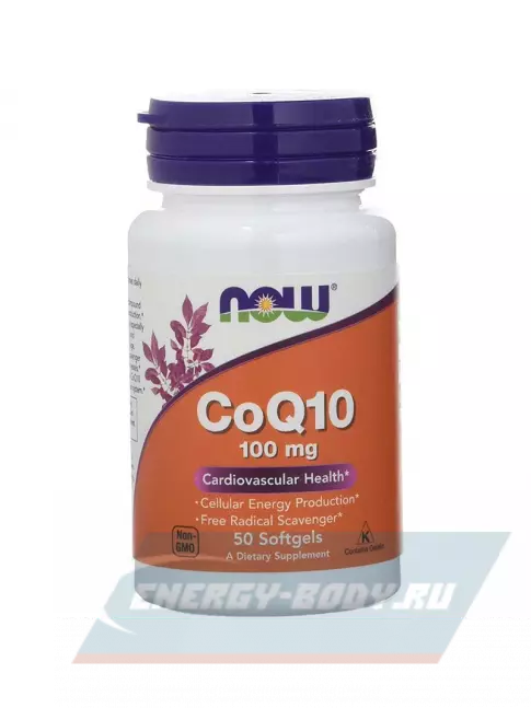  NOW FOODS CoQ10 100 mg 50 гелевых капсул, Нейтральный