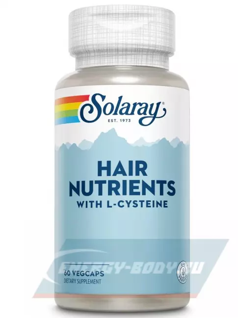  Solaray Hair Nutrients with L-Cysteine 60 веган капсул