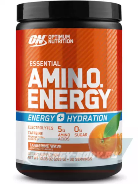 Аминокислотны Optimum Nutrition Essential Amino Energy + Electrolytes 285 г, Мандариновая волна