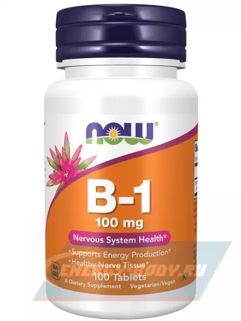  NOW FOODS Vitamin B-1 100 mg 100 таблеток