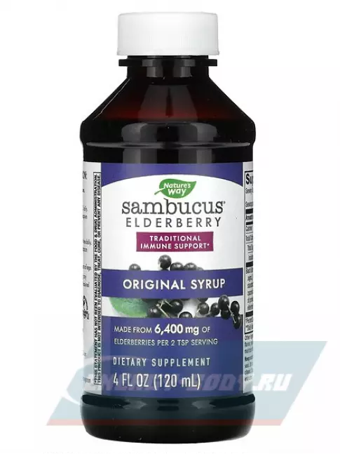  Nature's Way Sambucus Original Syrup 120 мл, Бузина