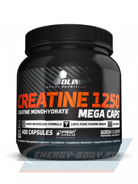  OLIMP CREATINE 1250 MEGA CAPS 400 капсул, Нейтральный