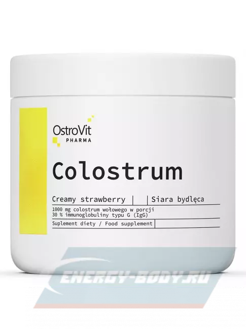  OstroVit Colostrum Pharma 100 г, Клубника со сливками