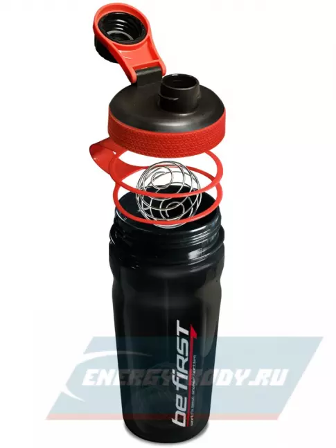  Be First Спортивный шейкер c шариком (TS602) 600 мл, Красный