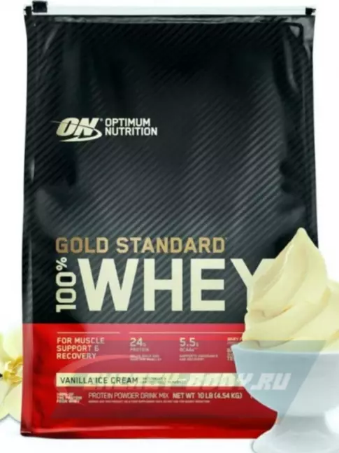  Optimum Nutrition 100% Whey Gold Standard 4545 г, Ванильное мороженое
